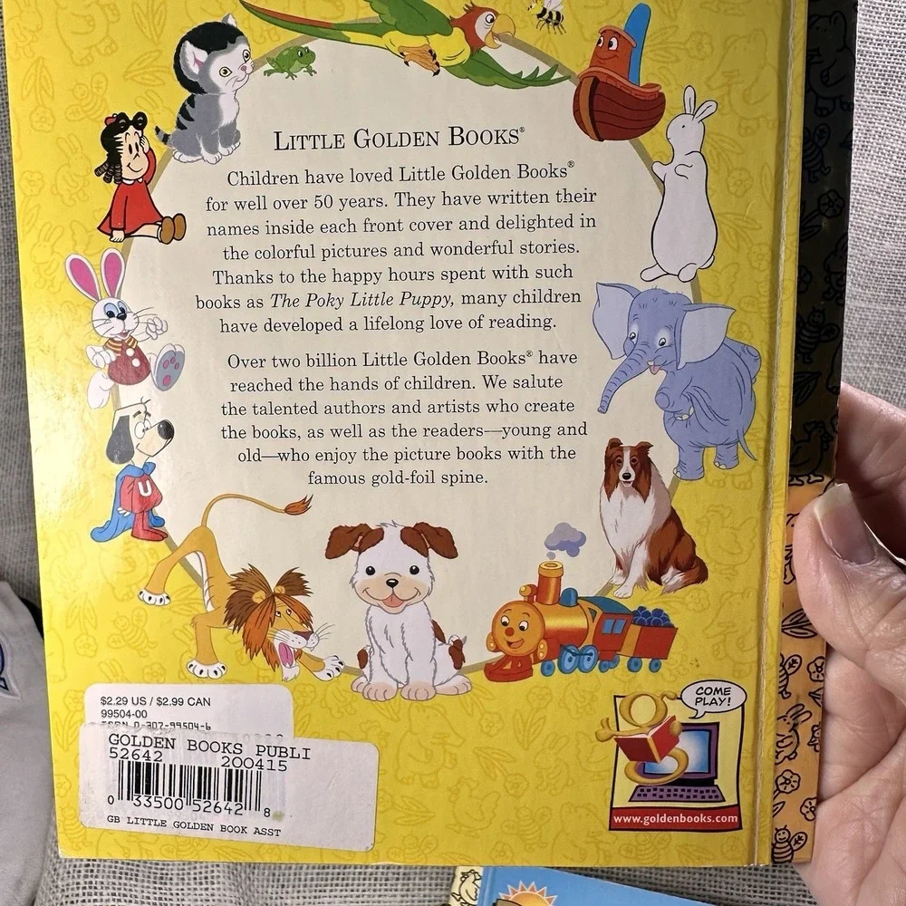 Little Golden Books Lot‎ 4 Poky Little Puppy Scooby Doo Barbie Taxi Kids